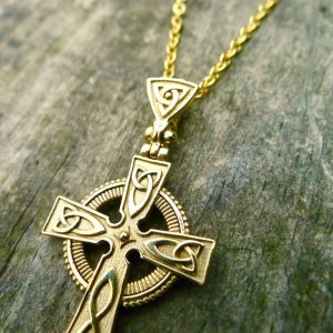 Gold Celtic Cross-427 Gold Celtic Cross-427