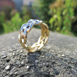 Gold Celtic Ring | Braided Gold-179 Gold Celtic Ring | Braided Gold-179