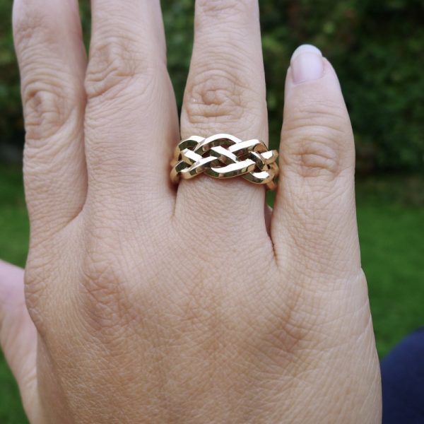 Gold Celtic Ring | Braided Gold-181 Gold Celtic Ring | Braided Gold-181