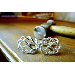 Celtic Knot Cufflinks Silver-0