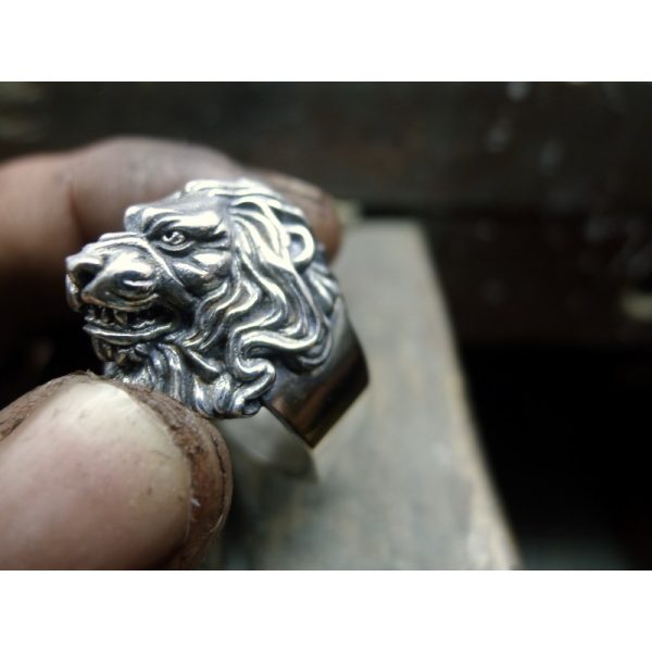 Photographed in the hands of the maker - With its bold design and luxurious feel, this ring is the perfect choice for anyone who wants to make a statement. Whether you're looking to make a fashion statement or simply add a touch of elegance to your everyd Photographed in the hands of the maker - With its bold design and luxurious feel, this ring is the perfect choice for anyone who wants to make a statement. Whether you're looking to make a fashion statement or simply add a touch of elegance to your everyd