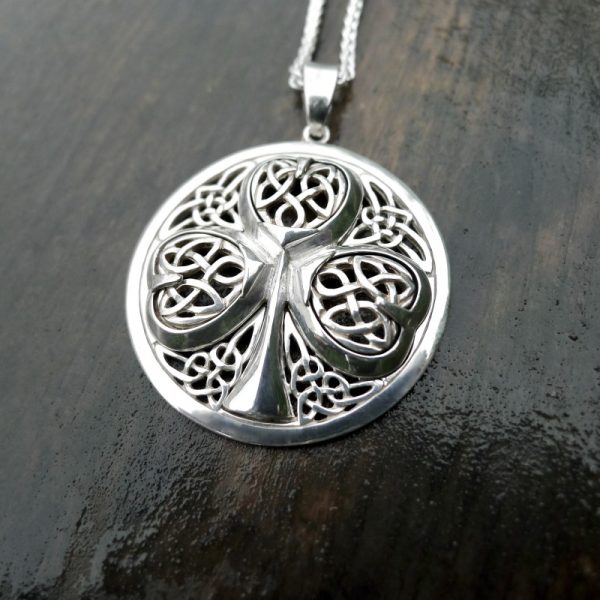 Handcrafted Silver Shamrock|Irish Jewellery-449 Handcrafted Silver Shamrock|Irish Jewellery-449