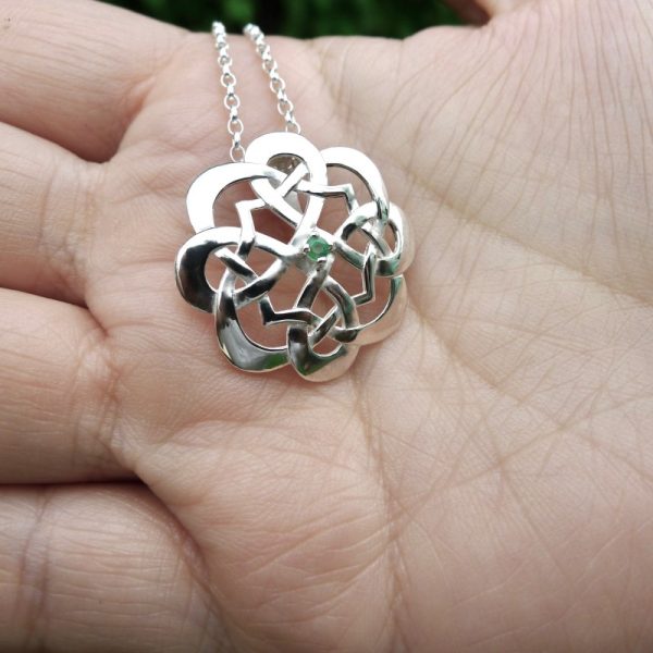 Emerald Celtic Pendant-401 Emerald Celtic Pendant-401