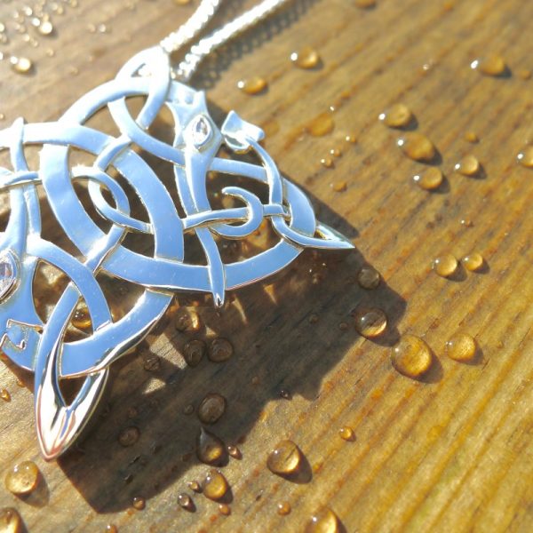 Entwined Celtic Dragons -0