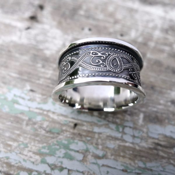 The fine detail of a Celtic ring. Irish jewellery at its finest The fine detail of a Celtic ring. Irish jewellery at its finest