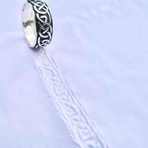 Silver Celtic Ring Oxidised | Irish Jewellery