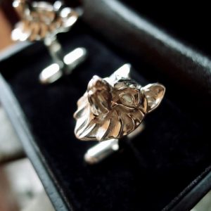Silver Wolf Cufflinks-520 Silver Wolf Cufflinks-520