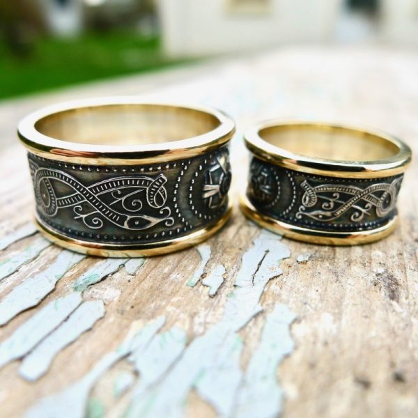 Designed imagined and created in Ireland. Ladies Celtic band rings. 10mm option and 7mm option (this is the width between rims)
Prices are for one ring. Designed imagined and created in Ireland. Ladies Celtic band rings. 10mm option and 7mm option (this is the width between rims) Prices are for one ring.