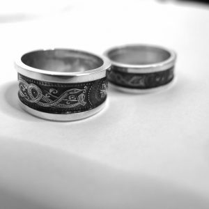 Celtic rings made in Ireland.