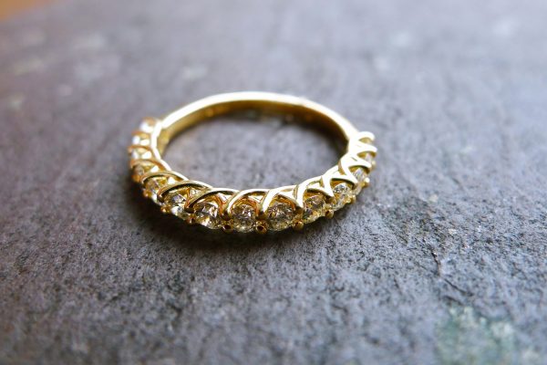 Diamond ring showcasing Celtic knotwork Diamond ring showcasing Celtic knotwork