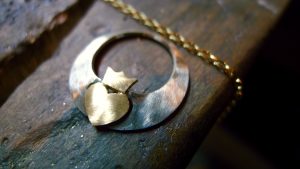 Shaping and forging by hand the Claddagh necklace Shaping and forging by hand the Claddagh necklace