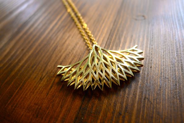 10k Yellow gold Geometric Tree Of Life-0