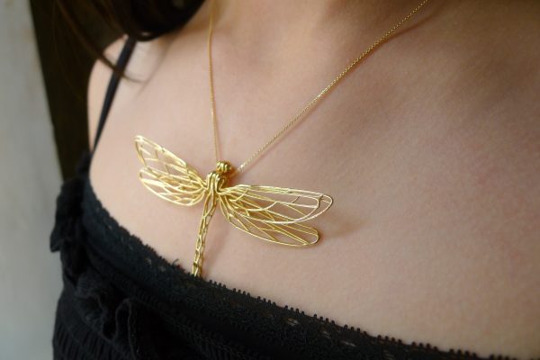Irish jewellery design. Gold Dragonfly Pendant Irish jewellery design. Gold Dragonfly Pendant