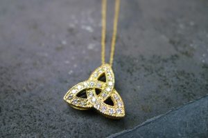 Diamond Celtic Knot Pendant-554 Diamond Celtic Knot Pendant-554