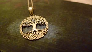 Gold Tree Of Life Pendant Irish jewellery , crafted in Ireland