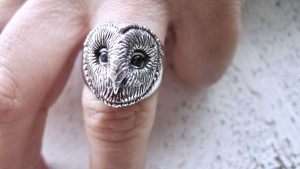 Barn Owl Ring. Irish jewellery