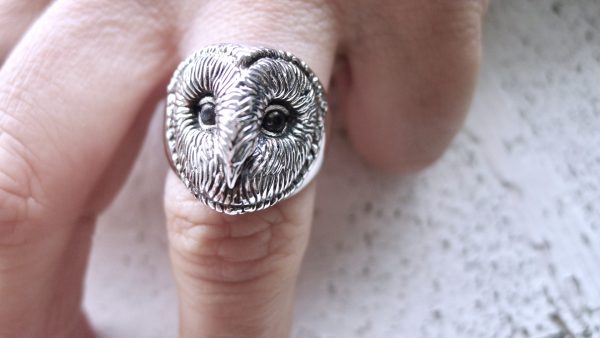 Barn Owl Ring. Irish jewellery