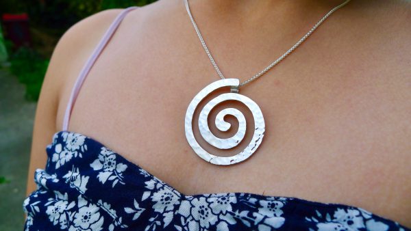 Celtic spiral. Irish jewellery with chain