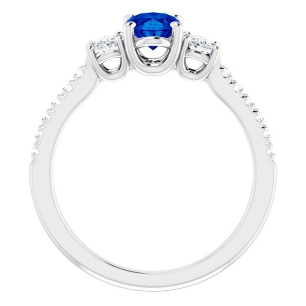 Sapphire and diamonds engagement ring Sapphire and diamonds engagement ring