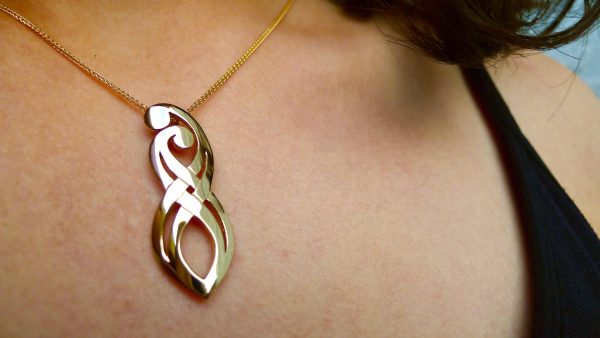 Mothers Pendant Crafted In 10ct Gold-891 Mothers Pendant Crafted In 10ct Gold-891