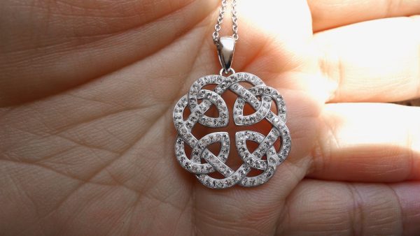 Reversible Father Daughter Celtic Knot Pendant-929 Reversible Father Daughter Celtic Knot Pendant-929