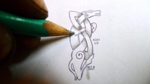It all begins with a sketch - Celtic Greyhound Jewelry