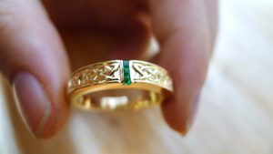 Handcrafted for you to your finger size and choice of gemstone