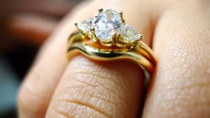 If you would also like the matching wedding band - please let me know