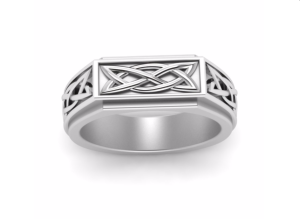 The intricate knotwork design is a nod to the stone carvings and rich cultural heritage of the Celts, a proud and spirited people who have left an indelible mark on the world. The knotwork symbolizes the interconnectedness of all things and the eternal cy